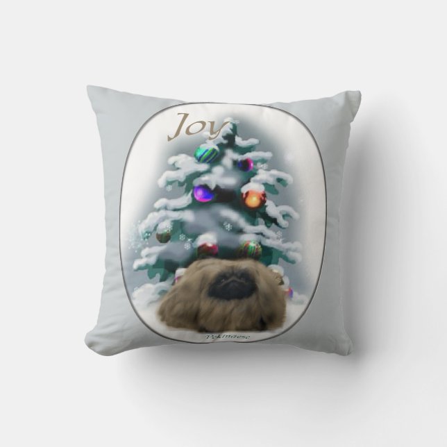 Almofada Pekingese Christmas (Frente)