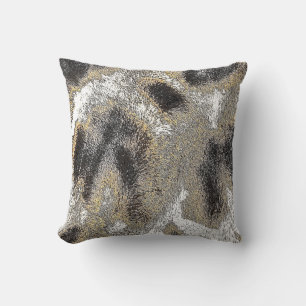 Almofada PELE abstrato GIRAFFE