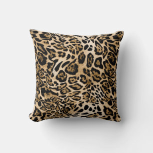 Almofada Pele-leopardo africana: Textura animal sem costura