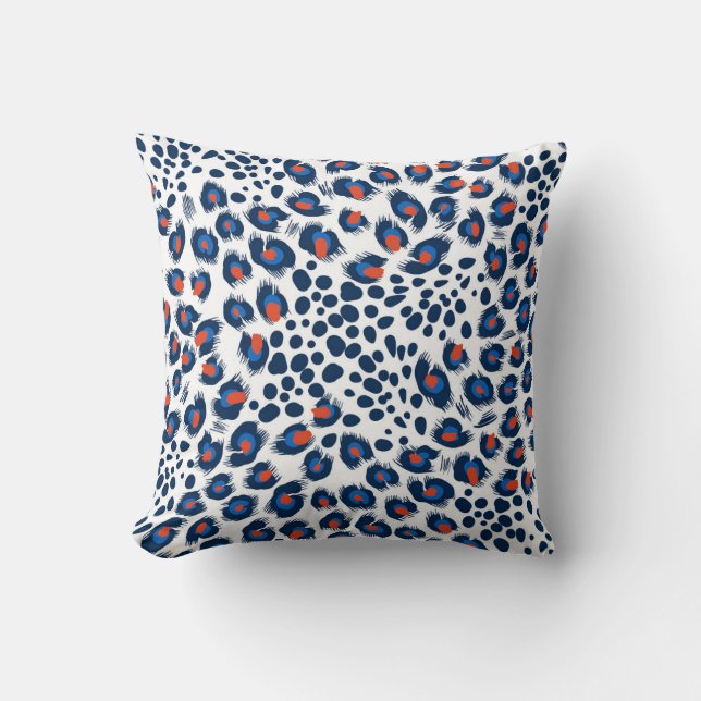 Almofada Pele-leopardo: padrão perfeito de colheita. (Frente)