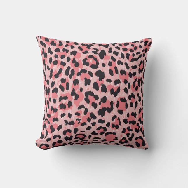 Almofada Pele-leopardo: textura perfeita da safra (Frente)