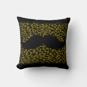 Almofada Pele Negra na Pele Leopardo