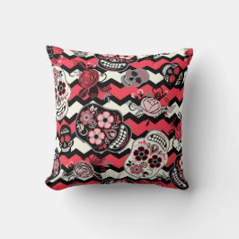 Almofada Peles E Flores De Açúcar