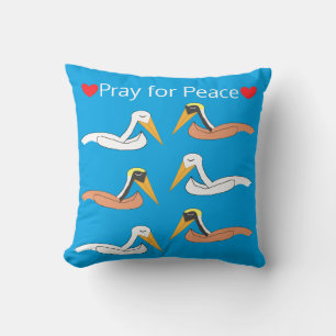Almofada Pelicanos Rezando pela Paz