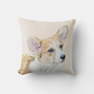 Almofada Pembroke Welsh Corgi - Pintura Original para Cacho