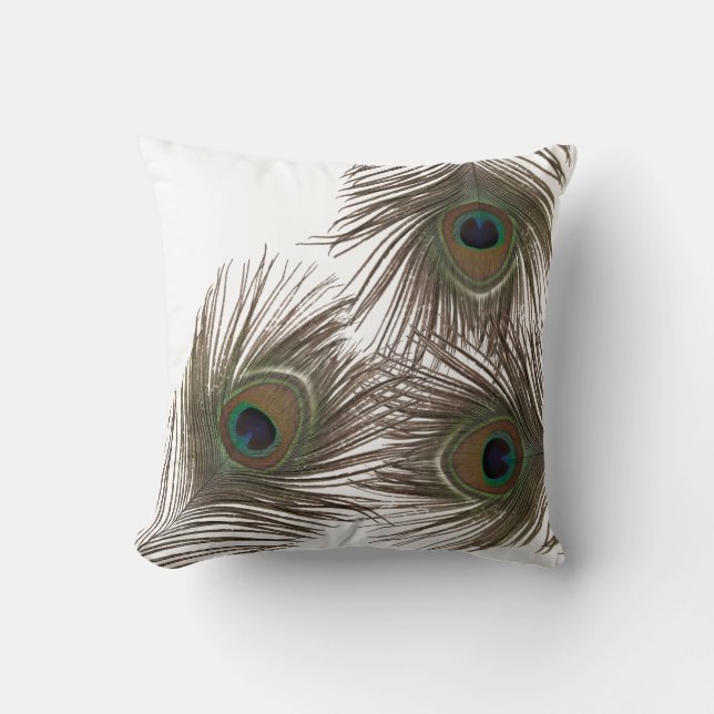 Almofada Pena de Peacock (Frente)