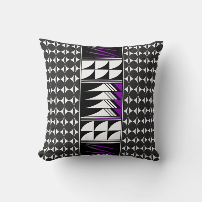 Almofada Penas do Sudoeste em Púrpura (Frente)