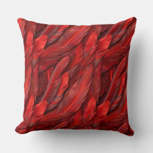 Almofada Penas vermelhas legantes