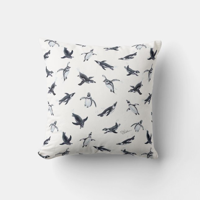 Almofada Penguin Squadron | Ocean Art Design (Frente)