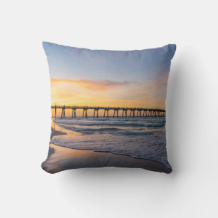 Almofada Pensacola Pier Shoreline Travesseiro Sunrise