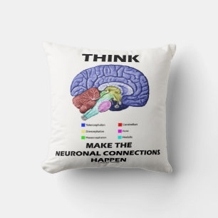 Almofada Pense Em Fazer As Conexões Neuronais Acontecerem N