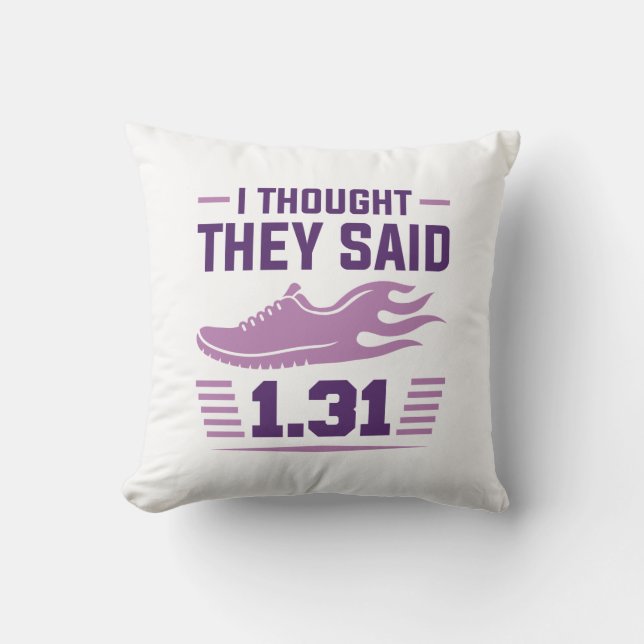 Almofada Pensei Que Dissessem 1,31 Milhas. (Frente)