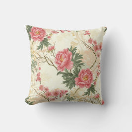 Almofada Peonies throwpillows — vintage floral