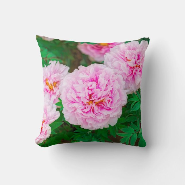 Almofada peony in Japanese garden (Frente)