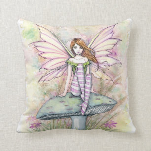 Almofada Pequena Arte de Fada da Primavera por Molly Harris