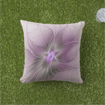 Pequena Beleza Moderno Cinza Mauve Arte Fractal Fl