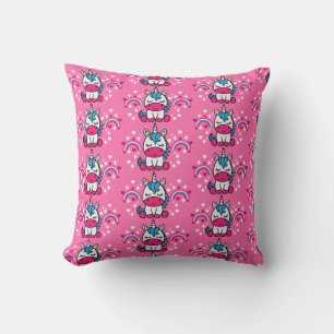 Almofada Pequenas Meninas Rosa Pidro-Unicórnio Pony