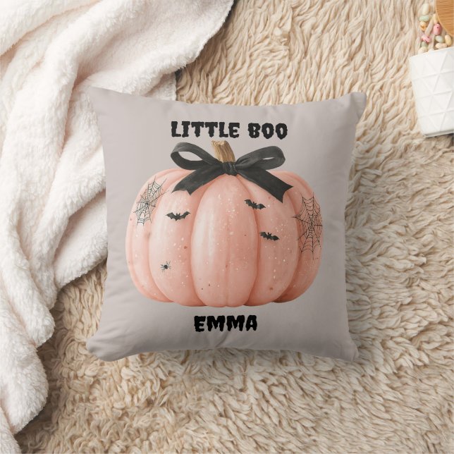 Almofada Pequeno Boo Personalizado Pumpkin do Halloween (Cobertor)