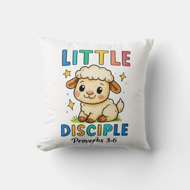 Almofada Pequeno Discípulo Provérbios 3:6 (Frente)
