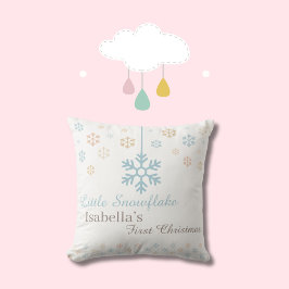 Almofada Pequeno Floco de Neve O Primeiro Natal do Bebê