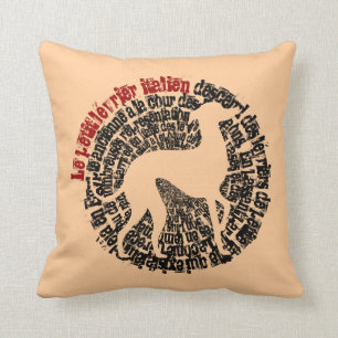 Almofada Pequeno galgo italiano