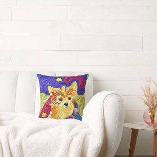 Almofada Pequeno Pom Puppy Quilado Como Design