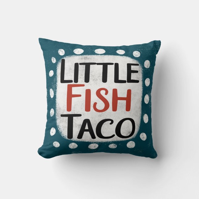 Almofada Pequeno Travesseiro decorativo de Taco de Peixe (Frente)