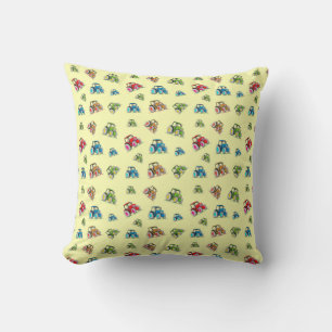 Almofada Pequenos Tratores, Limão, Cushion