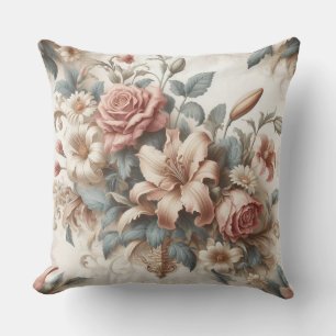 Almofada Perfeição Floral Antiquada Clara