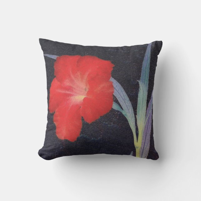 Almofada Perfil Rustic Red Flower (Frente)