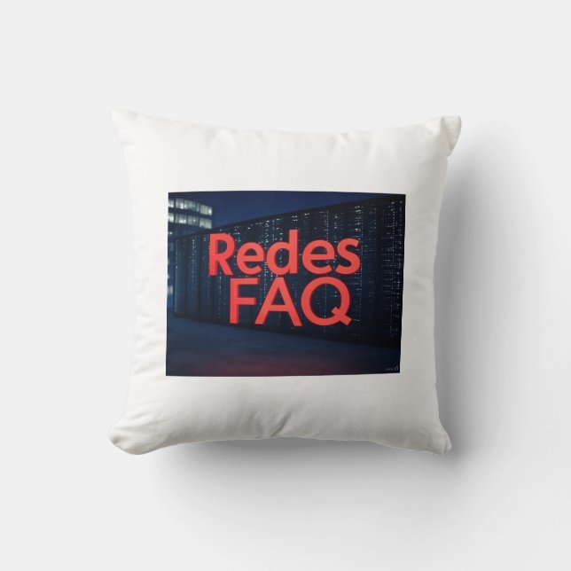 Almofada Perguntas frequentes sobre redes (Frente)