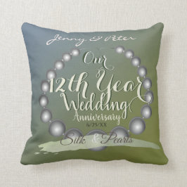Almofada Pérolas de 12 de Aniversário