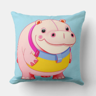 Almofada Personagem do Hipopótamo Feliz