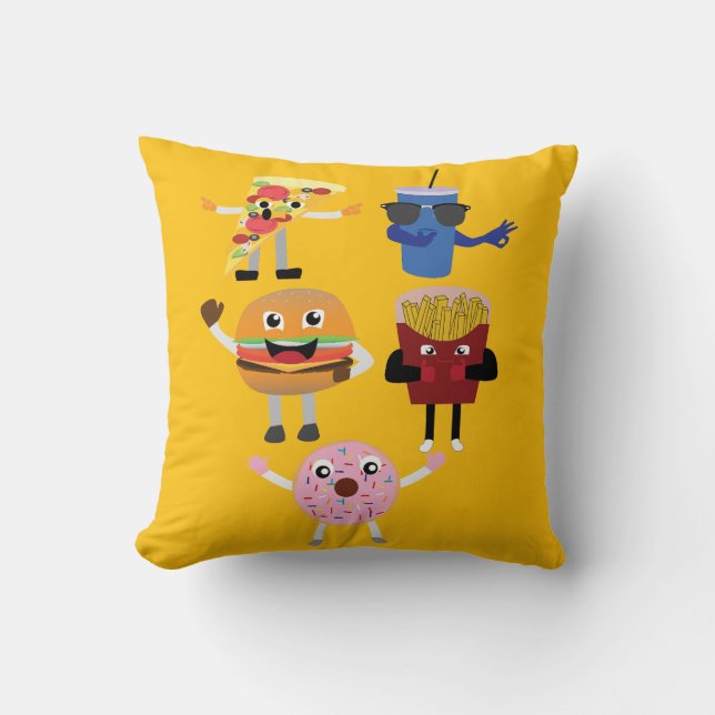 Almofada Personagens de Comida (Frente)