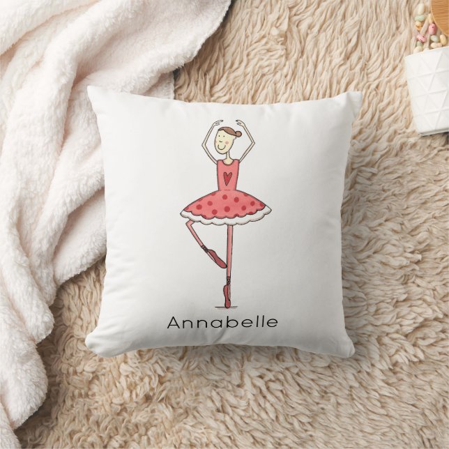 Almofada Personalised Ballerina Ballet Dancer (Cobertor)