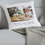 Almofada Personalização de Foto e Texto<br><div class="desc">Adicione sua própria foto e texto a este travesseiro decorativo personalizável...  ideal para o Natal...  personalizado para atender às suas necessidades...  mobília doméstica de Ricaso</div>