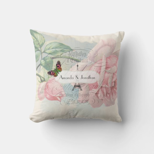 Almofada Personalização de Rosa Rosa Rosa Rosa Rosa Rosa Ro (Frente)