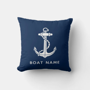 Almofada Personalização do Ancoragem do Nome do Barco Moder