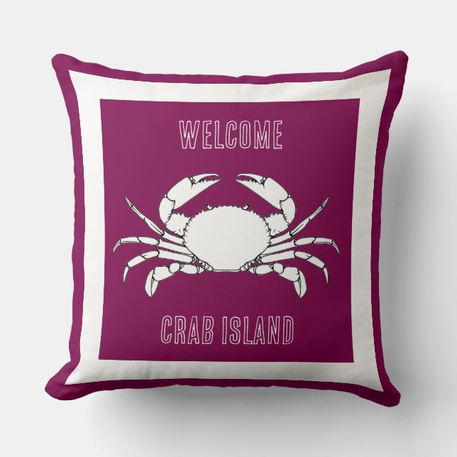 Almofada Personalizada - Bem-vindo à Ilha do Caran (Frente)