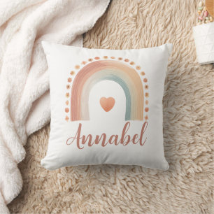Almofada Personalizada Boho Arco-Íris Nome – Wate
