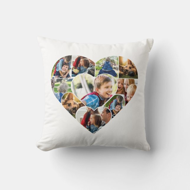 Almofada Personalizada com Colagem de Fotos como P (Frente)