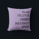 Almofada Personalizada com Nome da Família<br><div class="desc">Almofada personalizada com nome da família - um presente personalizado e aconchegante para Mamãe, Vovó ou qualquer pessoa especial. Perfeito para decoração de casa e momentos emocionais! Adicione calor e personalidade à sua casa com minhas Almofadas Personalizadas com Nome da Família. Perfeitas para celebrar ocasiões especiais ou simplesmente o amor...</div>