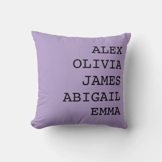 Almofada Personalizada com Nome da Família