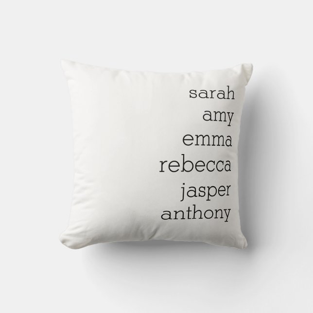Almofada Personalizada com Sobrenome da Família, P (Frente)