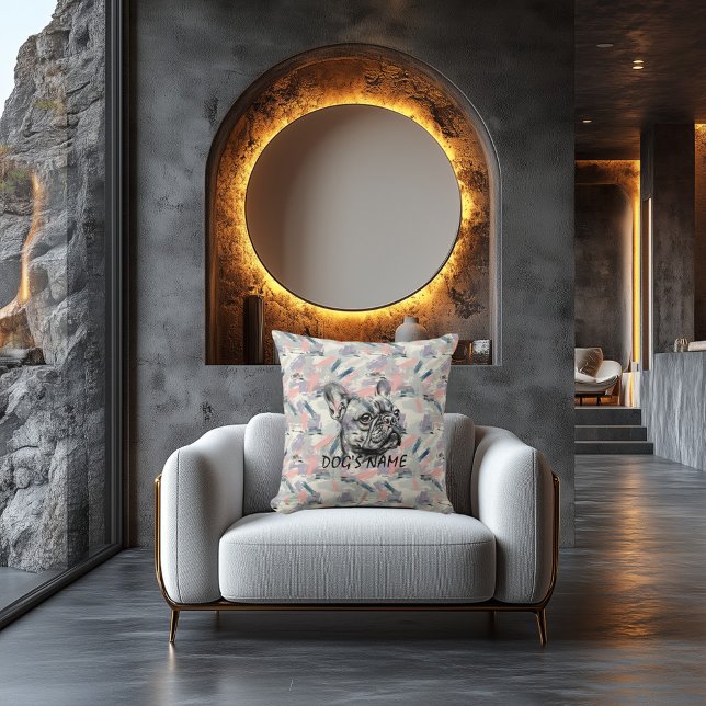 Almofada Personalizada de Bulldog Francês com Pinc (Criador carregado)