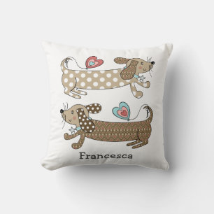 Almofada Personalizada De Dachshund Dog