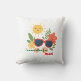 Almofada Personalizada de Verão para Nome