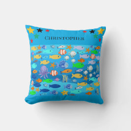 Almofada personalizada - design de peixe - ideia d