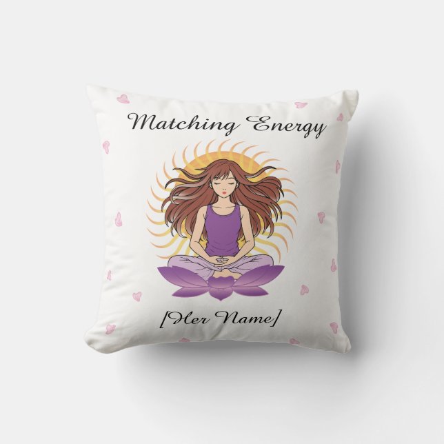 Almofada Personalizada Mindful Throw para Ela | No (Frente)