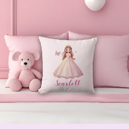 Almofada Personalizada Rosa Princesa Fofa
